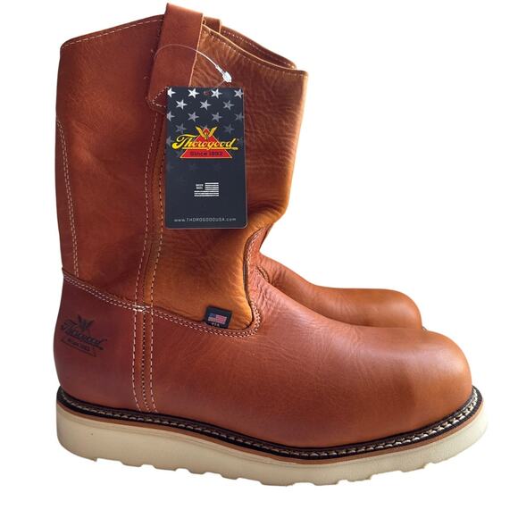 Thorogood Work Boots 11" Wellington Mens 9.5D Steel Toe, EH Leather 804-4205 - Picture 2 of 11